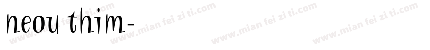 neou thim字体转换